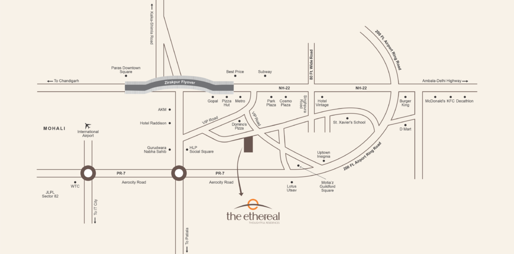 3BHK Apartments in Zirakpur The ethereal