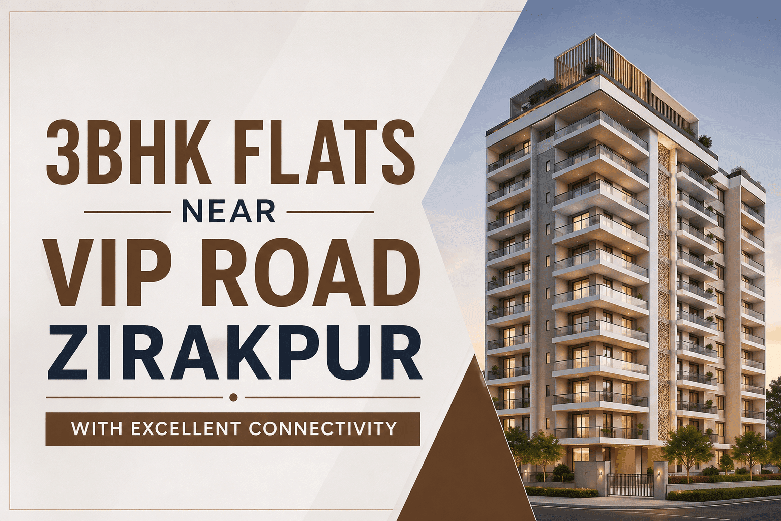 3BHK Flats & Apartments Near VIP Road Zirakpur | The Ethereal