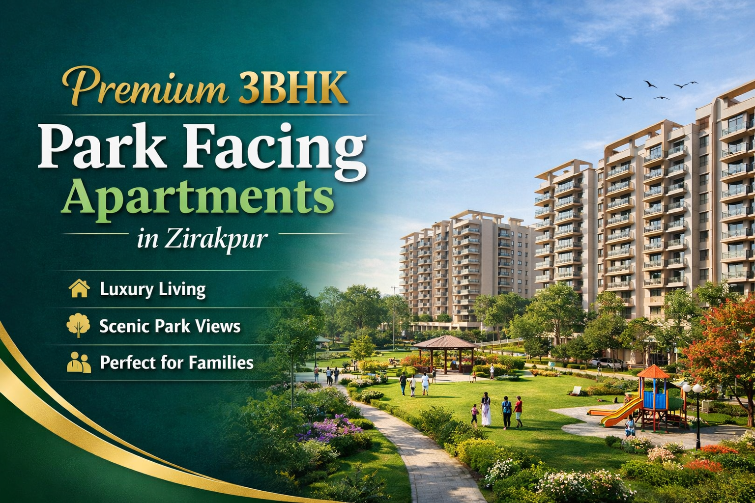 3 BHK Flats in zirakpur