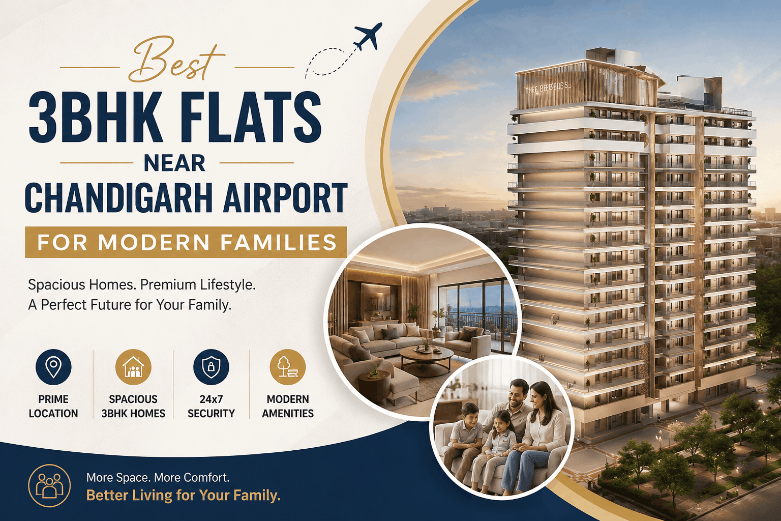 Best 3BHK Flats Near Chandigarh Airport